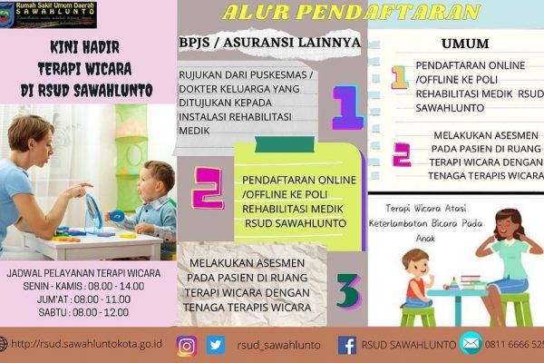 Kini Hadir Terapi Wicara di RSUD Sawahlunto