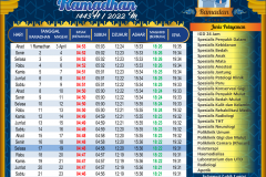 Jadwal Imsakiyah Ramadhan 1443 H