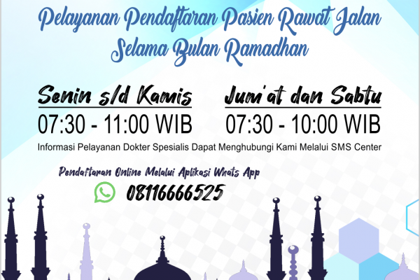 Pelayanan Selama Bulan Ramadhan 1443 H