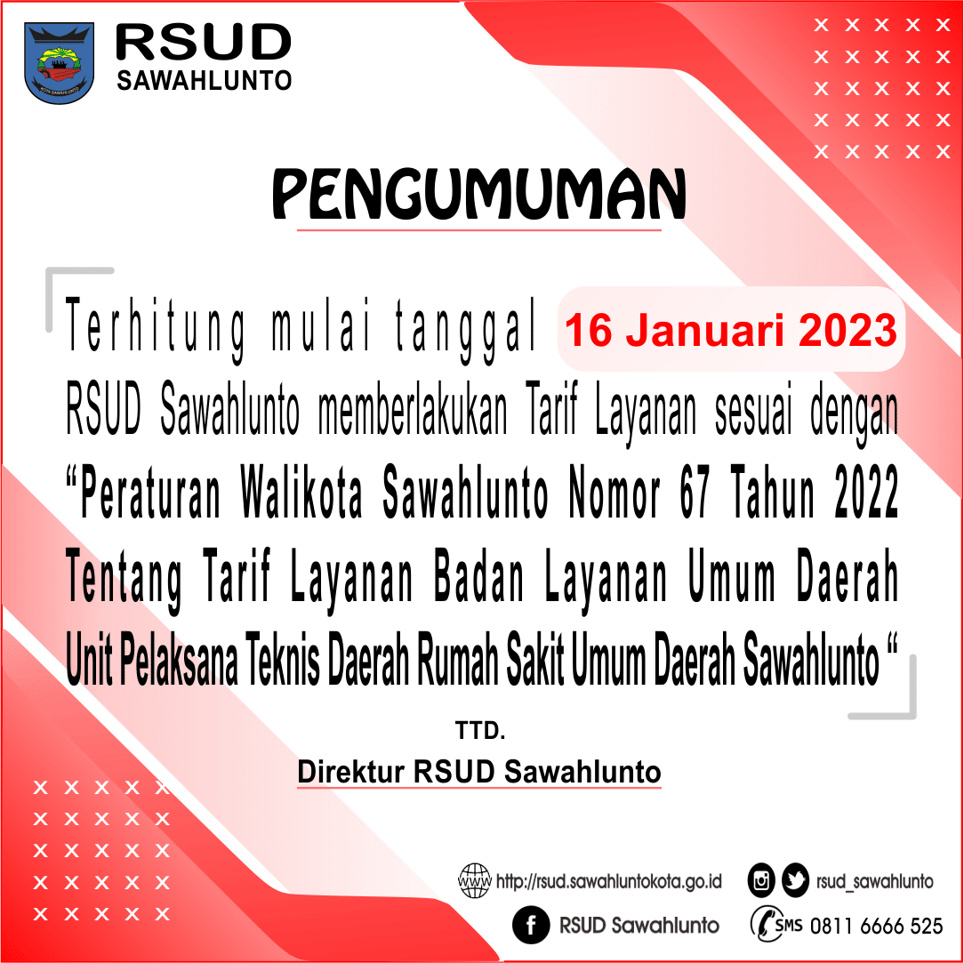 Informasi Perubahan Tarif Layanan