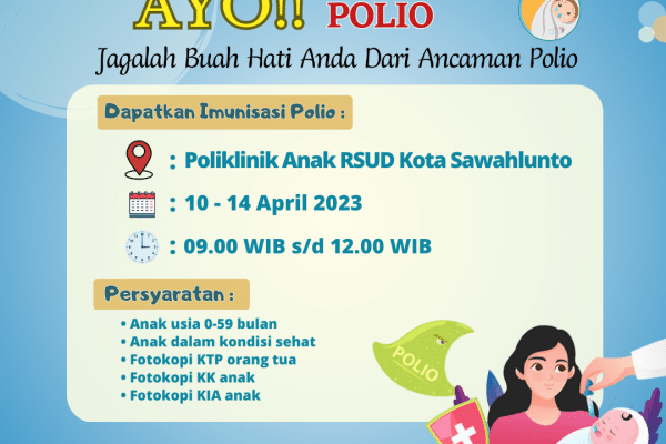 Sukseskan Kegiatan Crash Polio Kota Sawahlunto