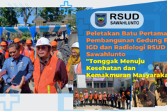 Peletakan Batu Pertama Pembangunan Gedung Baru IGD dan Radiologi RSUD Sawahlunto