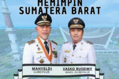 Selamat dan Sukses Atas Pelantikan Gubernur dan Wakil Gubernur Sumatera Barat